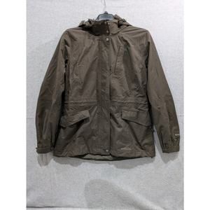 Eddie Bauer Weatheredge Jacket Women's Large Hooded Snap Full Zip‎ Waterproof